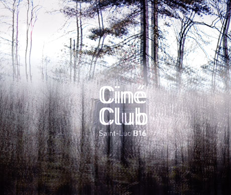 photos du projet ciné-club de saint-luc, expérimentation, typographie, vidéo et photomontage. Damien Closon